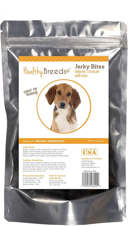 Healthy Breeds Harrier Jerky Bites Chicken & Rice Recipe Dog Treats 5 oz