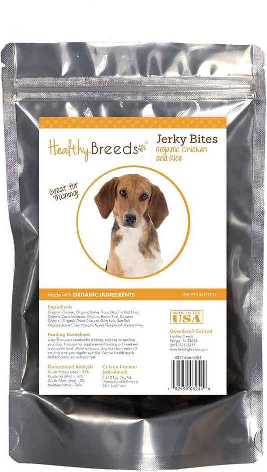 Healthy Breeds Harrier Jerky Bites Chicken & Rice Recipe Dog Treats 5 oz