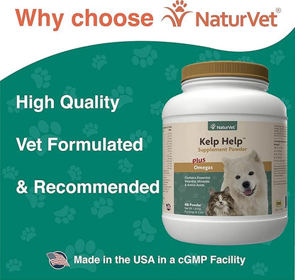 NaturVet Kelp Help Powder 4 lbs.