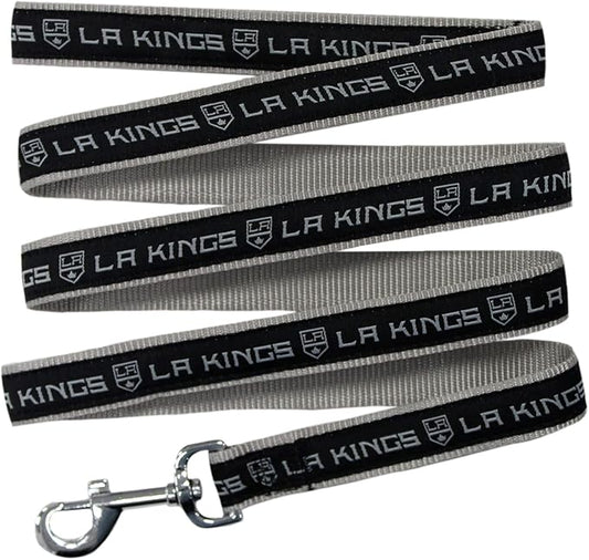 Pets First NHL Los Angeles Kings Leash for Dogs & Cats, Large. - Walk Cute & Stylish! The Ultimate Hockey Fan Leash!, 6 ft Long x 1 in Width, KNG-3031-LG