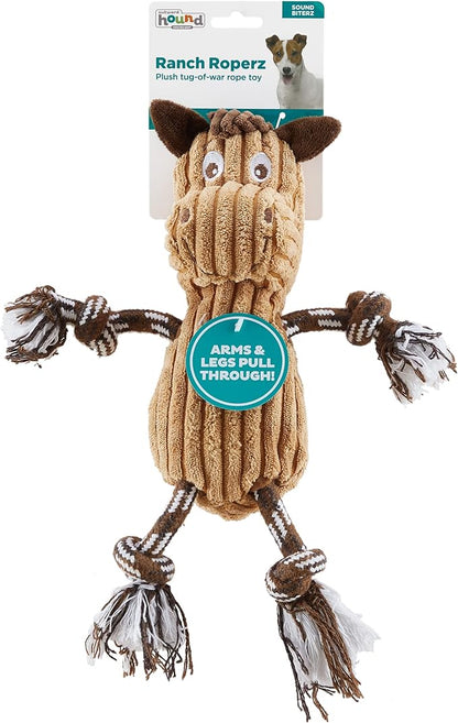 Charming Pet Ranch Roperz Horse Plush Squeaky Dog Toy