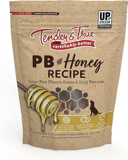 Tender & True PB+ Honey Low-Fat Dog Jerky Treats
