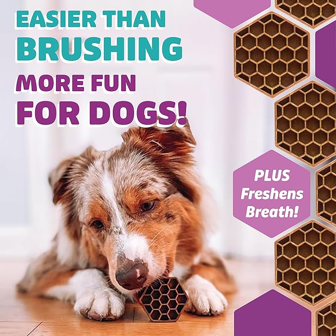 Dog Dental Treats | Vet VOHC Approved | Protein Treat | Dental Care & Cleaning Comb Shape | Yummy Dog Treats | Dental Dog Treats for Extra Large Dogs (12oz, 6 Count)