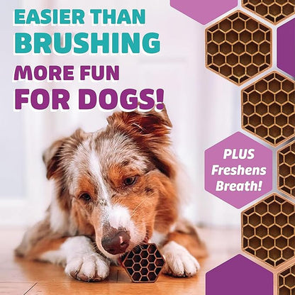 Dog Dental Treats | Vet VOHC Approved | Protein Treat | Dental Care & Cleaning Comb Shape | Yummy Dog Treats | Dental Dog Treats for Extra Large Dogs (12oz, 6 Count)