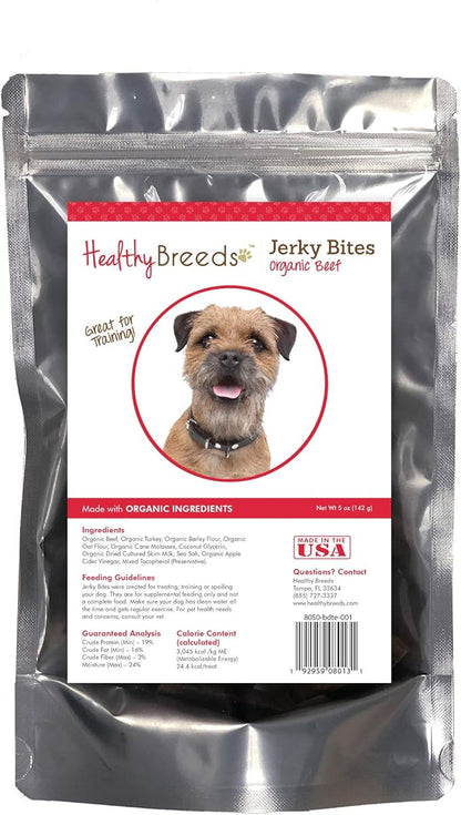 Healthy Breeds Border Terrier Jerky Bites Beef Recipe Dog Treats 5 oz