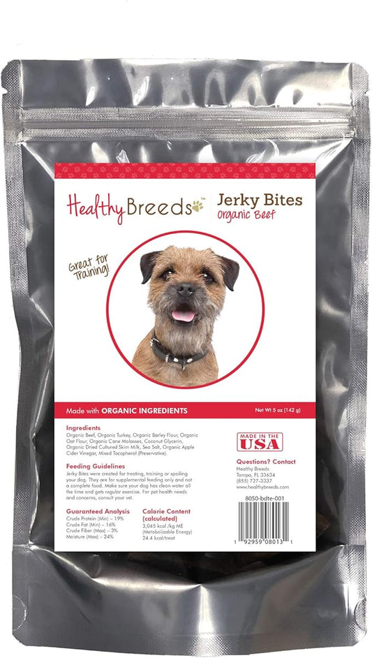 Healthy Breeds Border Terrier Jerky Bites Beef Recipe Dog Treats 5 oz