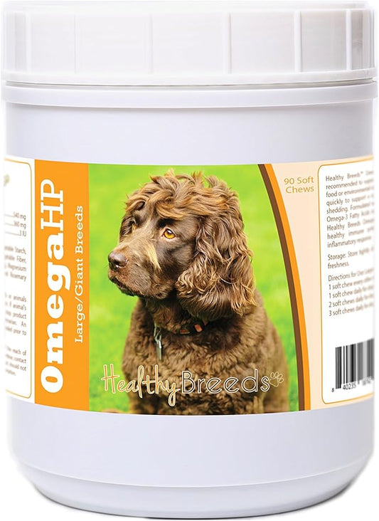 Healthy Breeds Boykin Spaniel Omega HP Fatty Acid Skin and Coat Support Soft Chews 90 Count