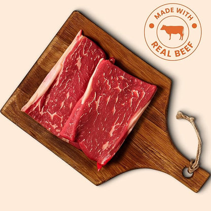 Beef Slice Training Dog Treats 8 oz, Rawhide-Free, Grain-Free, Made with Real Meat, Healthy All Natural, Long-Lasting and Great Tasting Treat