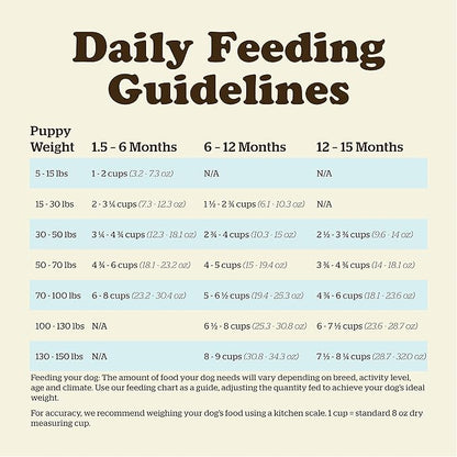 Now Fresh Grain Free Dog Food, 12 lb - Large Breed Puppy Food Recipe - Healthy Diet with Probiotics & Real Meat and Fish for Protein