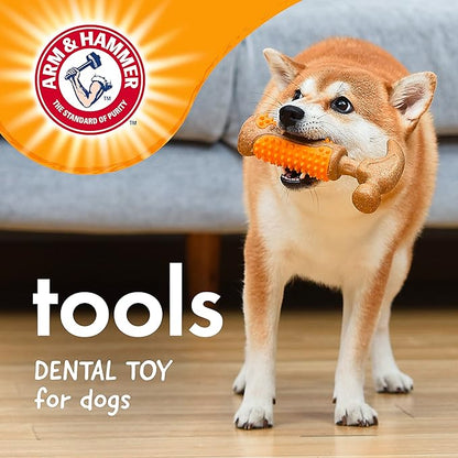 Arm & Hammer for Pets Chew Tools Collection: Wood Blend Hammer Chew Toy for Dogs | Compressed Wood Dog Chew Toys with Baking Soda, Safer & Durable Alternative to Chewing Sticks
