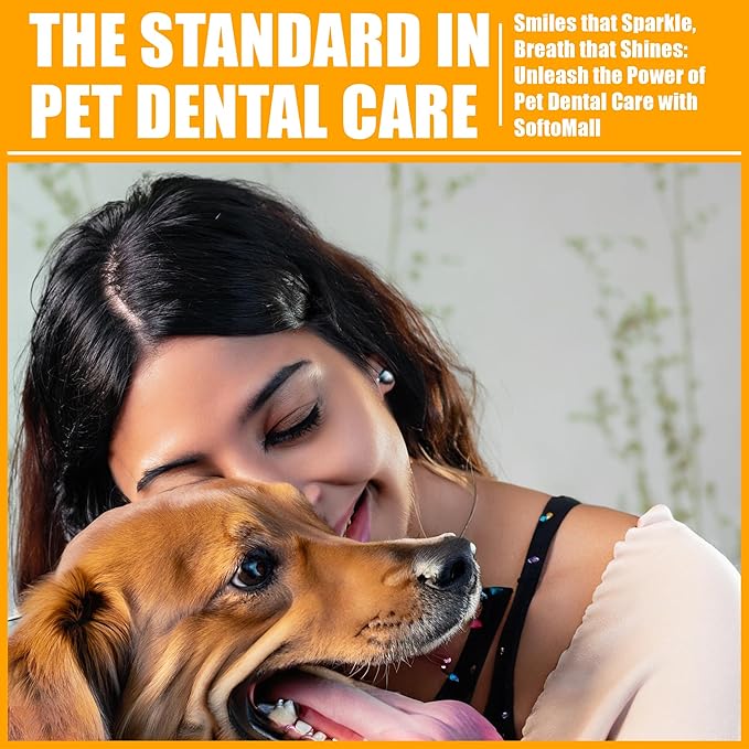 Pets Fresh Breath Kit for Dogs and Cats | Toothpaste, Toothbrush & Fingerbrush Set | Reduce Plaque & Tartar | Safe for Puppies, 4-Piece Kit | Effortlessly Enhances Oral Health