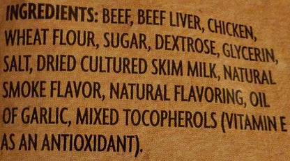 Trader Joe's Puppy and Dog Jerky Stick Treats with Natural Ingredients Bundle - 1 Bag Beef Recipe & 1 Bag Real Chicken Flavor Recipe (6 Oz. Per Bag)