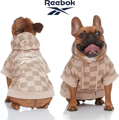 Reebok Dog Hoodie – Fleece Dog Sweater with Leash Hole, Cold Winter Dog Sweatshirt for Small Medium and Large Dogs, Premium Dog Fall Sweater Pullover Hoodie, Cozy Warm Perfect Dog Christmas Outfit