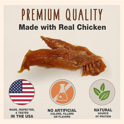 Cadet Chicken Breast Jerky Dog Treats, 28 Ounces Per Bag (2 Pack)