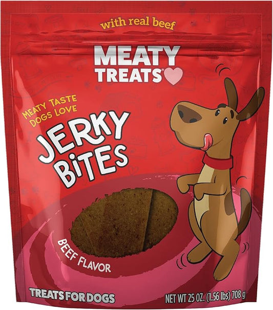 Jerky Bites Beef Flavor Soft & Chewy Dog Treats, 25-oz.