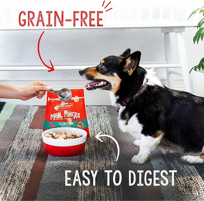 Stella & Chewy's Freeze Dried Raw Surf & Turf Meal Mixer – Dog Food Topper for Small & Large Breeds – Grain Free, Protein Rich Recipe – 8 oz Bag