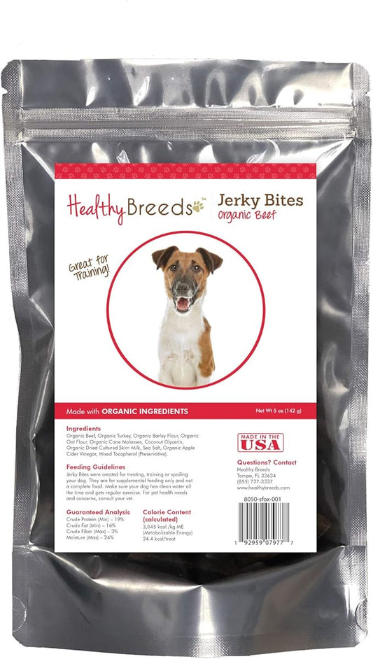 Healthy Breeds Smooth Fox Terrier Jerky Bites Beef Recipe Dog Treats 5 oz