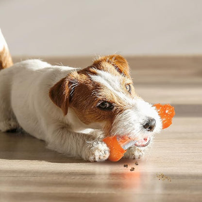 Nylabone Strong Chew Sneaky Snacker Treat Toy for Dogs, Interactive Dog Enrichment Chew Toys, Bacon Flavor, Medium/Wolf - Up to 35 lbs. (1 Count)