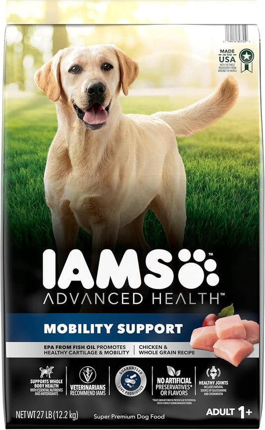 Advanced Health Mobility Support Chicken and Whole Grain Recipe Adult Dry Dog Food, 27 lb. Bag