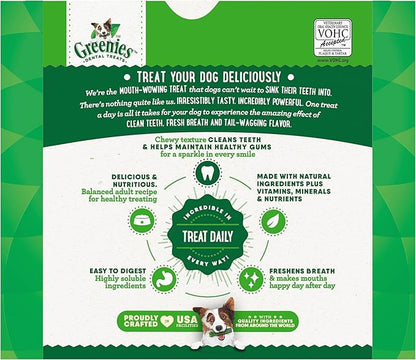 Greenies Original Petite Natural Dental Care Dog Treats, 54 oz. Pack (90 Treats)