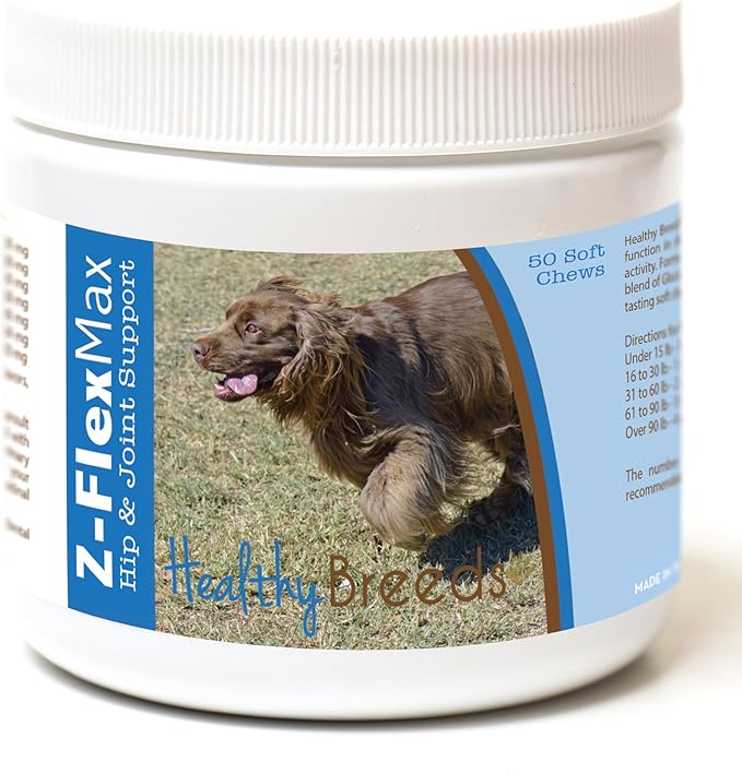 Healthy Breeds Sussex Spaniel Z-Flex Max Hip and Joint Soft Chews 50 Count