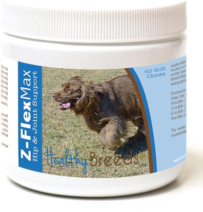 Healthy Breeds Sussex Spaniel Z-Flex Max Hip and Joint Soft Chews 50 Count