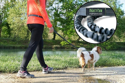 Mighty Paw Hands Free Dog Leash | Bungee Waist Leash for Dog Walking. Dog Running Leash Hands Free. Hands Free Leash for Large Dogs, Medium & Small Dogs. Dog Leash Waist Belt (36" - 48") Up To 150 lbs