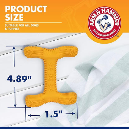 Arm & Hammer for Pets Tartar Control EZ Clean 360 Dental Tool for Small Dogs, Baking Soda Toothpaste Included |Refillable Dog Dental Toy for Easy Dog Teeth Cleaning |Fun Way to Promote Dental Health
