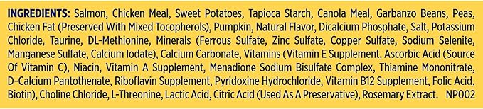 Nature’s Recipe Grain Free Salmon, Sweet Potato & Pumpkin Recipe Dry Dog Food, 12 lb. Bag