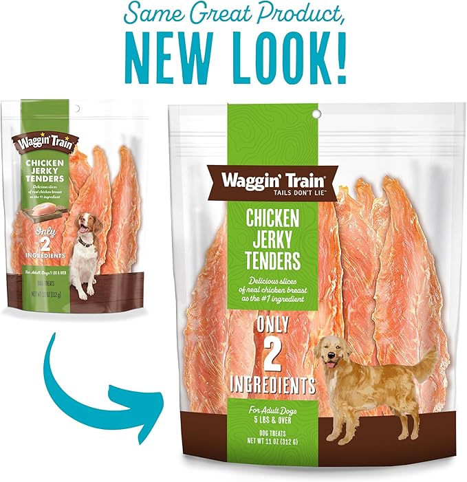 Waggin' Train Limited Ingredient, Grain Free Dog Treat, Chicken Jerky Tenders - 11 oz. Pouch