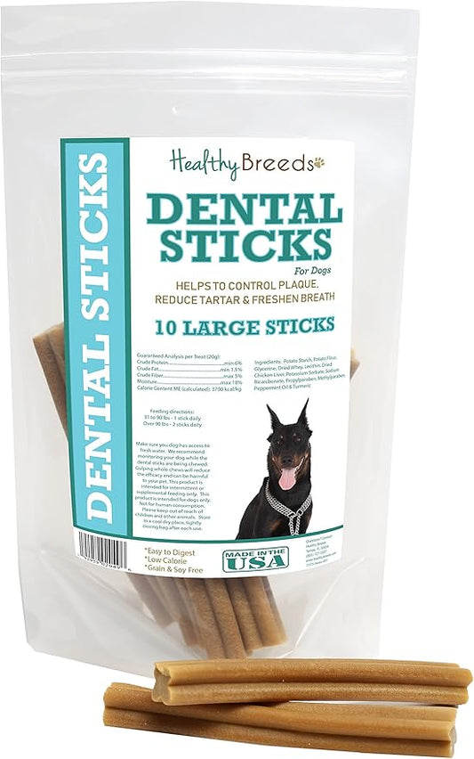 Healthy Breeds Beauceron Dental Sticks Large 10 Count
