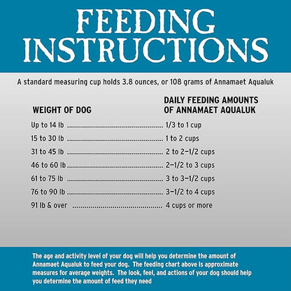 Annamaet Grain-Free Aqualuk Cold Water Fish Formula Dry Dog Food, (Salmon & Herring), 25-lb Bag