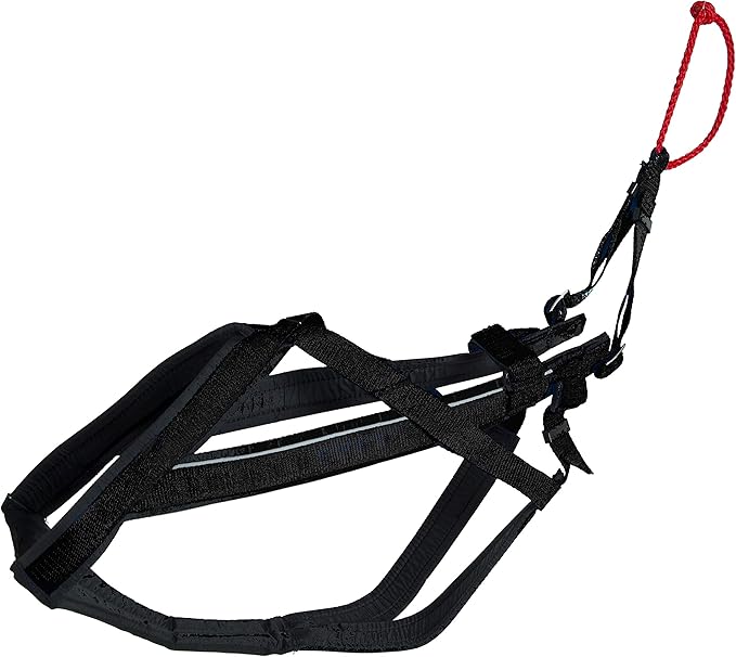 Neewa Adjustable Racing Harness (X-Large, Black) - Ideal for Dog Pull with Bike, Skateboard, Rollerblade, Cart, Canicross