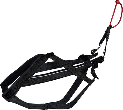 Neewa Adjustable Racing Harness (X-Large, Black) - Ideal for Dog Pull with Bike, Skateboard, Rollerblade, Cart, Canicross