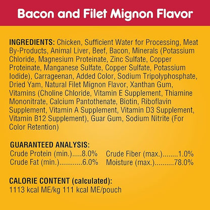 PEDIGREE CHOPPED GROUND DINNER Adult Soft Wet Dog Food 18-Count Variety Pack, 3.5 oz Pouches
