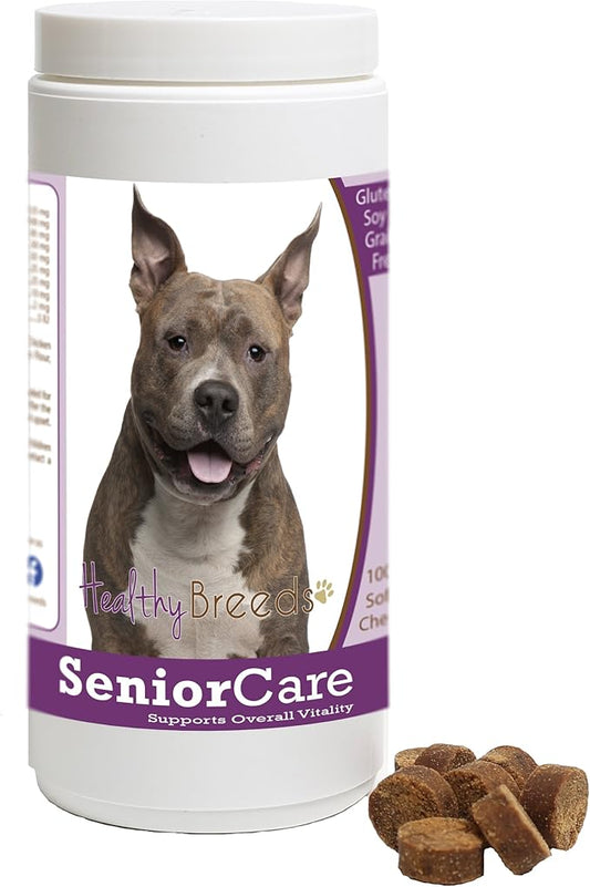 Healthy Breeds American Staffordshire Terrier Senior Dog Care Soft Chews 100 Count