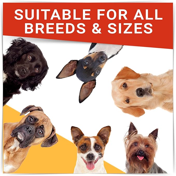 Natural Flea & Tick Prevention for Dogs Chewable Tablets - Flea & Tick Control Supplement - Oral Flea Pills for Dogs - All Breeds and Ages - Soft Chews Made in USA
