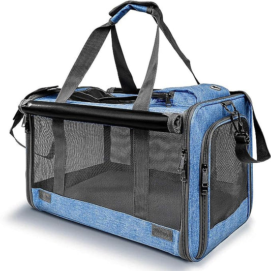 Pet Carrier for Large and Medium Cats, Soft-Sided Pet Carrier for Big Medium Cats and Puppy, Dog Carriers Cat Carriers Pet Privacy Protection Travel Carriers