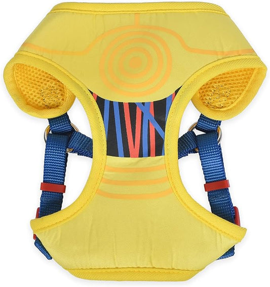 Star Wars for Pets C3PO Dog Harness for Medium Dogs, Medium (M) | Yellow Medium Dog Harness, No Pull Dog Harness with D-Ring | Machine Washable Merch for Dogs Dog Costume