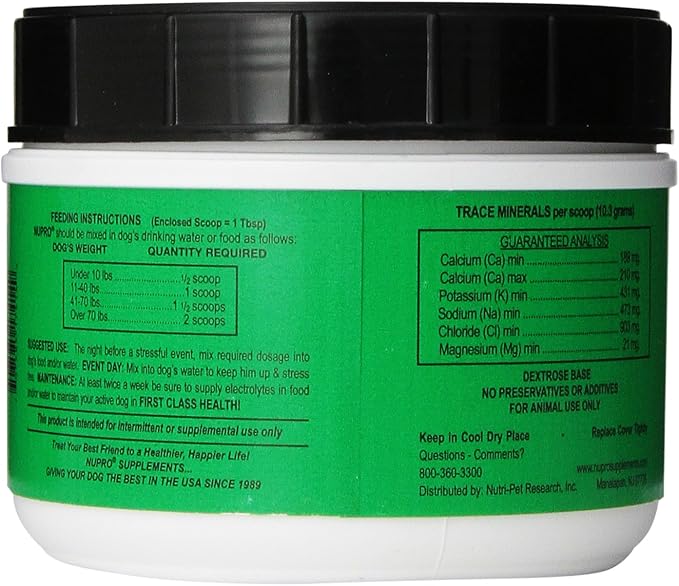 Nupro Custom Electrolyte Formula for Dogs (1 lb)