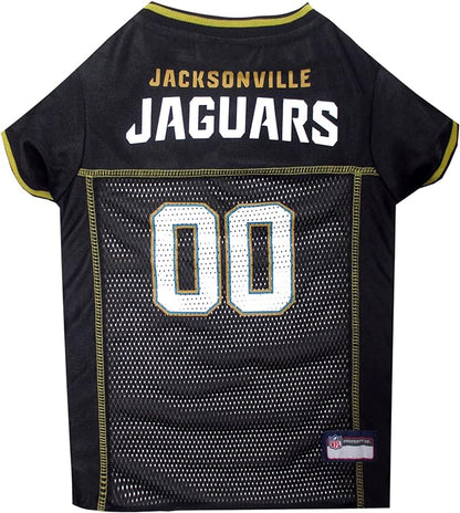 NFL Jacksonville Jaguars Dog Jersey, Size: XX-Large. Best Football Jersey Costume for Dogs & Cats. Licensed Jersey Shirt