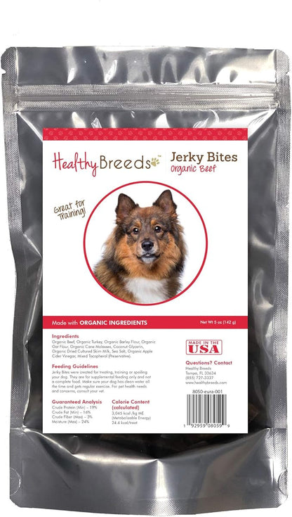 Healthy Breeds Eurasier Jerky Bites Beef Recipe Dog Treats 5 oz