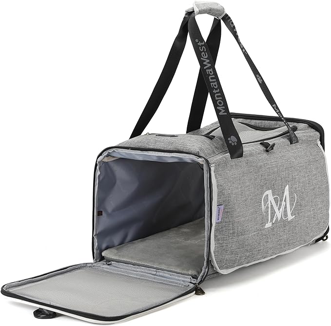 Cat and Dog Carrier,Pet Carrier for Small Medium Cats Puppies up to 15 Lbs,Soft Cat Carrier with Small Top Bag for Travel