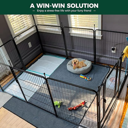 FXW Rollick Dog Playpen for Yard, RV Camping│Patented, 32 inch 8 Panels