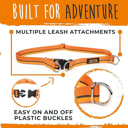 Mighty Paw Hands Free Dog Leash | Bungee Waist Leash for Dog Walking. Dog Running Leash Hands Free. Hands Free Leash for Large Dogs, Medium & Small Dogs. Dog Leash Waist Belt (36" - 48") Up To 150 lbs