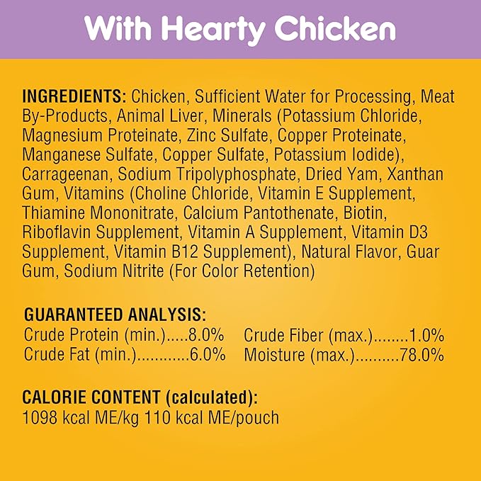PEDIGREE CHOPPED GROUND DINNER Adult Soft Wet Dog Food 30-Count Variety Pack, 3.5 oz Pouches (Pack of 30)