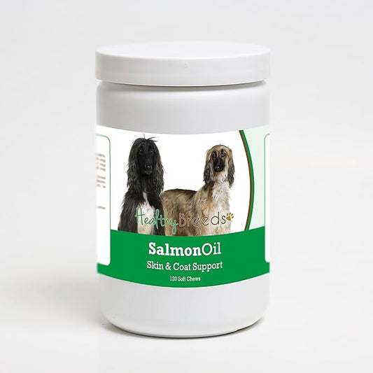 Healthy Breeds Afghan Hound Salmon Oil Soft Chews 120 Count