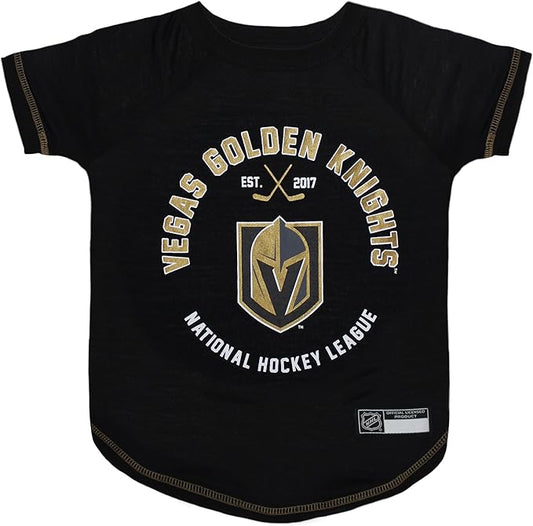 Pets First PET TEE Shirt Las Vegas Golden Knights Ice Hockey Team Dog Shirt Size: X-Large. Soft Breathable Stretchable & Washable Pet T-Shirt. Cool & Fashionable Pet Shirt for The Knights Hockey Fan