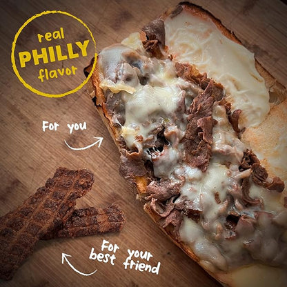 Cloud Star Wag More Bark Less Jerky: Philly Cheesesteak Beef - 10 oz.