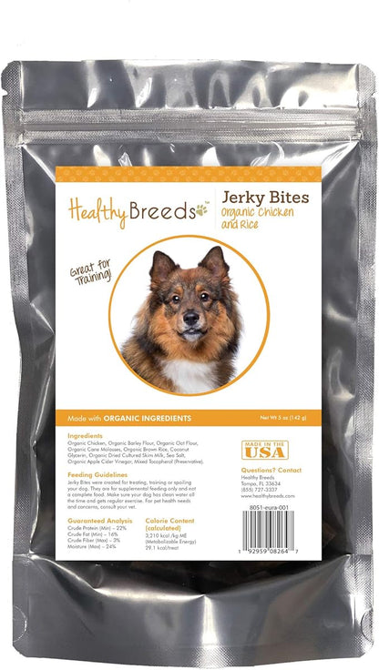 Healthy Breeds Eurasier Jerky Bites Chicken & Rice Recipe Dog Treats 5 oz